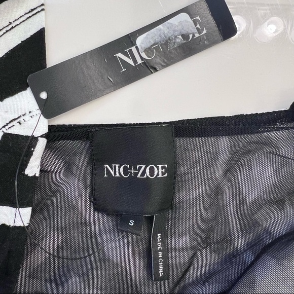 Nik + Zoe MOONLIT Palm dress, sleeveless, black and white, size S NWT - Picture 9 of 13